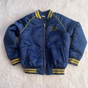 Disney Princess Beauty &‎ the Beast Belle Kids Satin Bomber Jacket Girls Small